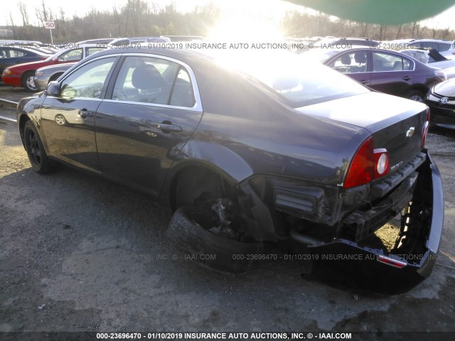 1G1ZC5EB7AF267066 - 2010 CHEVROLET MALIBU 1LT GRAY photo 3