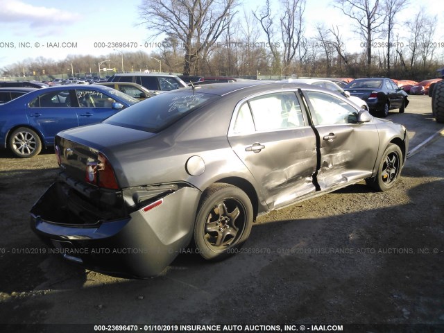 1G1ZC5EB7AF267066 - 2010 CHEVROLET MALIBU 1LT GRAY photo 4