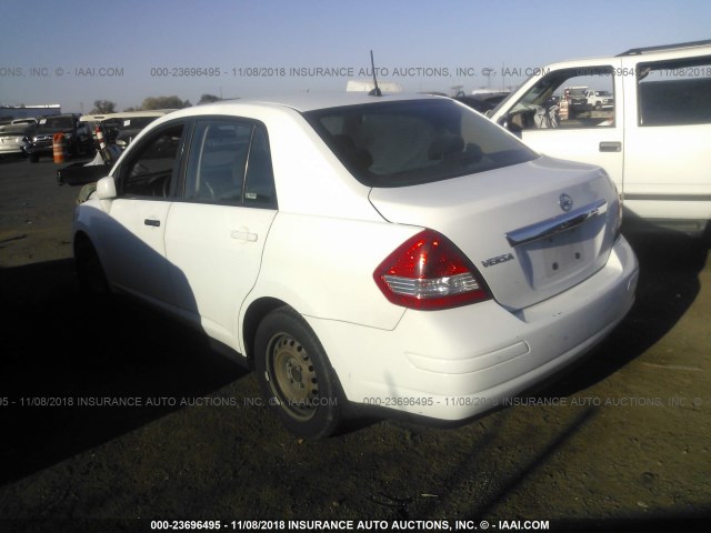 3N1BC1AP2AL367202 - 2010 NISSAN VERSA S/SL WHITE photo 3