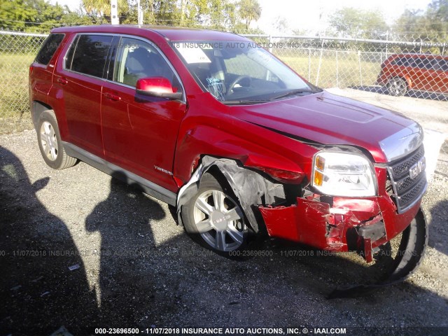 2GKALMEK9F6306826 - 2015 GMC TERRAIN SLE RED photo 1