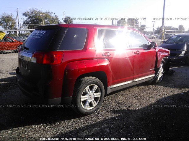 2GKALMEK9F6306826 - 2015 GMC TERRAIN SLE RED photo 4