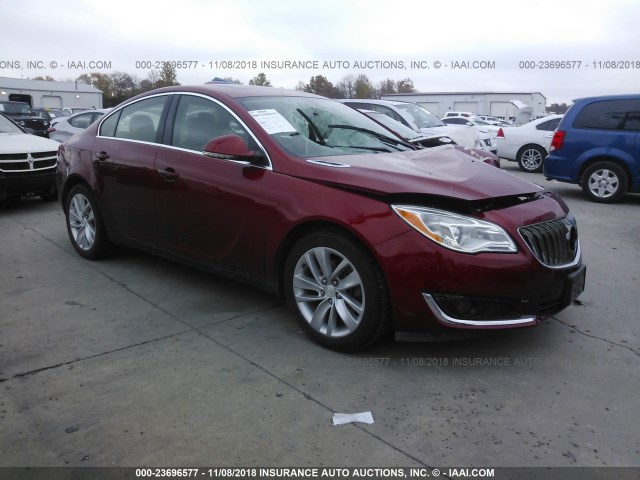 2G4GK5EX2F9247641 - 2015 BUICK REGAL RED photo 1