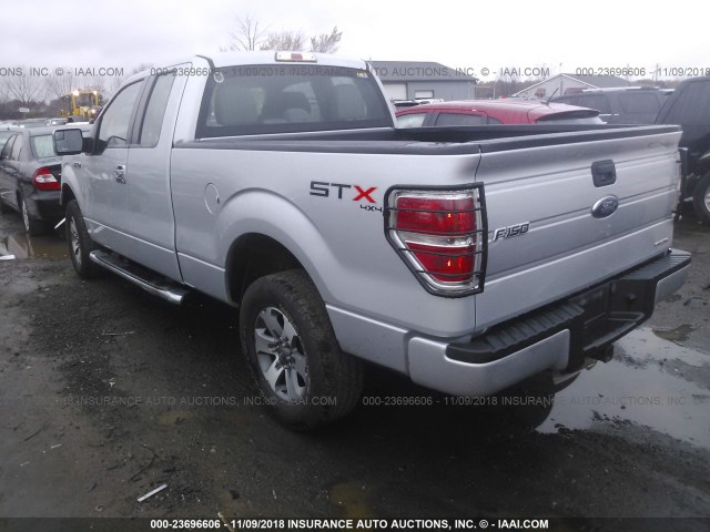 1FTEX1EM0DKE32679 - 2013 FORD F150 SUPER CAB SILVER photo 3