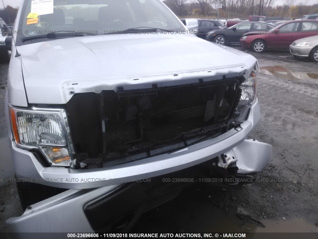 1FTEX1EM0DKE32679 - 2013 FORD F150 SUPER CAB SILVER photo 6