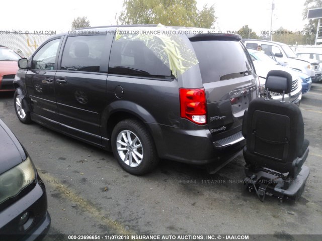 2C4RDGCG2GR333328 - 2016 DODGE GRAND CARAVAN SXT GRAY photo 3