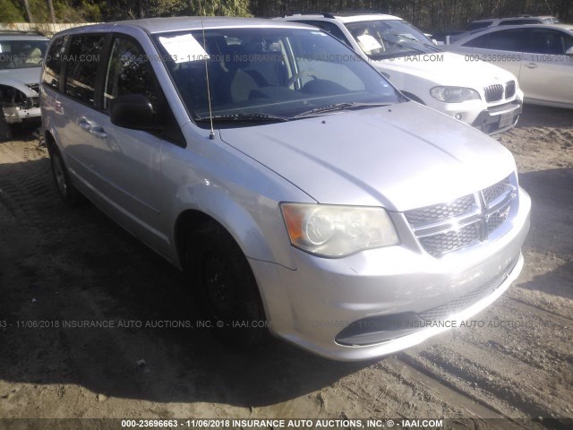 2C4RDGBG7CR153239 - 2012 DODGE GRAND CARAVAN SE SILVER photo 1