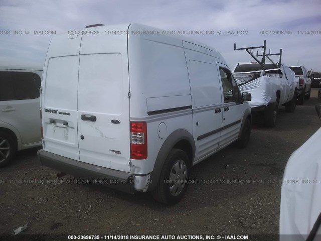 NM0LS7ANXDT148412 - 2013 FORD TRANSIT CONNECT XL WHITE photo 4