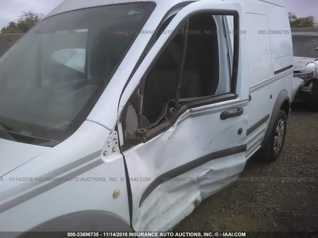 NM0LS7ANXDT148412 - 2013 FORD TRANSIT CONNECT XL WHITE photo 6