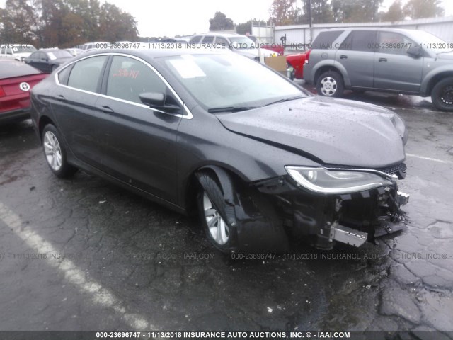 1C3CCCAB9GN116563 - 2016 CHRYSLER 200 LIMITED GRAY photo 1