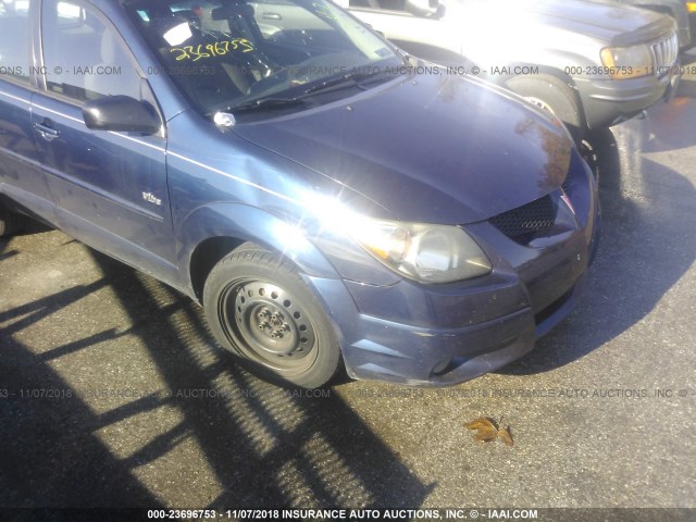 5Y2SM64824Z454266 - 2004 PONTIAC VIBE BLUE photo 6