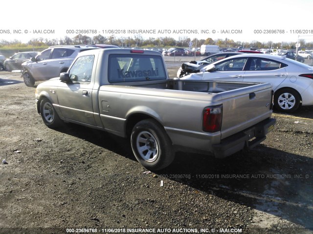 1FTYR10U14PA54633 - 2004 FORD RANGER GOLD photo 3