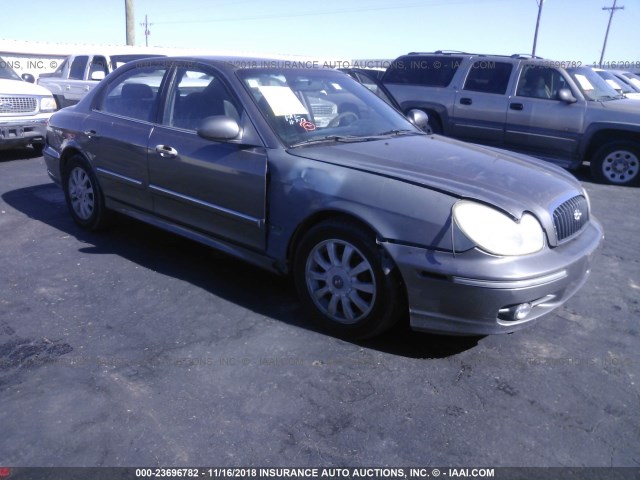 KMHWF35H73A871335 - 2003 HYUNDAI SONATA GLS/LX GRAY photo 1