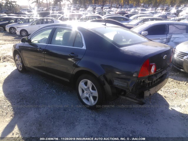 1G1ZB5E11BF168450 - 2011 CHEVROLET MALIBU LS 黑色 照片 3