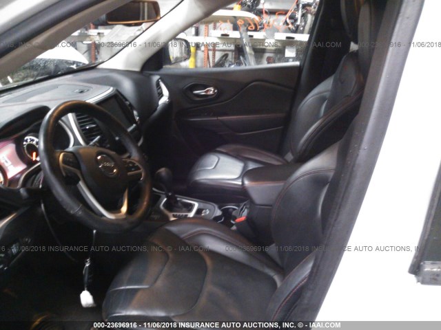 1C4PJMBS6EW187301 - 2014 JEEP CHEROKEE TRAILHAWK 白色 照片 5