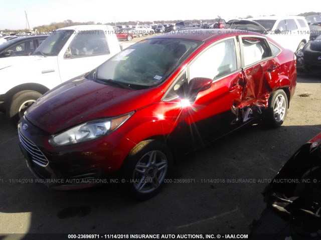3FADP4BJ9HM171550 - 2017 FORD FIESTA SE RED photo 2