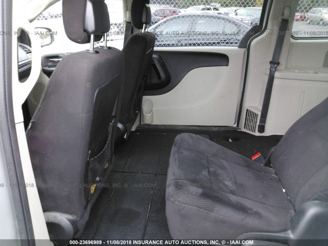 2C4RDGBGXCR190382 - 2012 DODGE GRAND CARAVAN SE SILVER photo 8