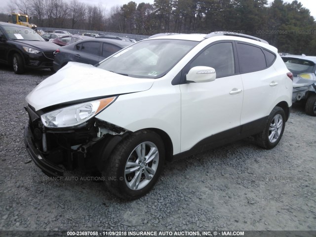 KM8JU3AC0CU362521 - 2012 HYUNDAI TUCSON GLS/LIMITED თეთრი ფოტო 2