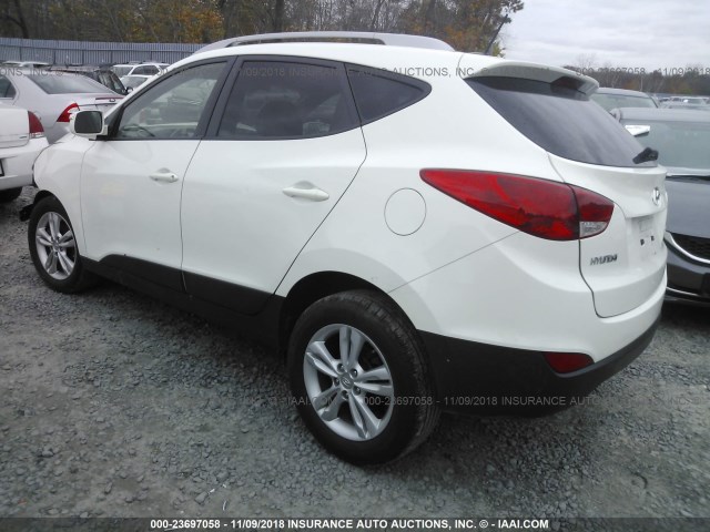 KM8JU3AC0CU362521 - 2012 HYUNDAI TUCSON GLS/LIMITED თეთრი ფოტო 3