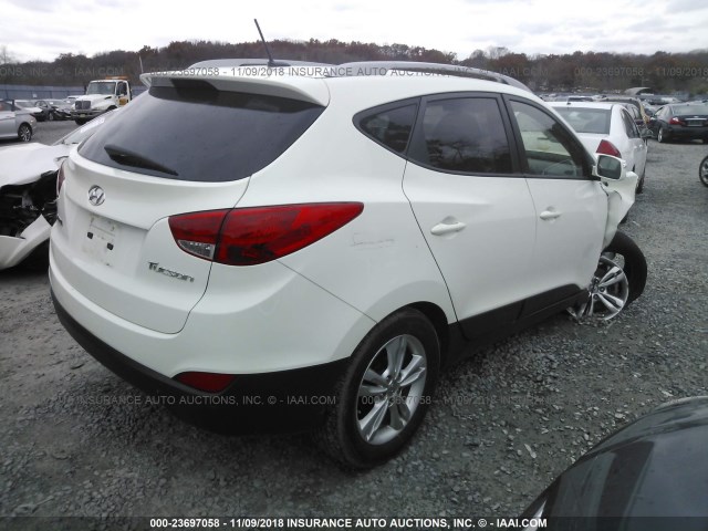 KM8JU3AC0CU362521 - 2012 HYUNDAI TUCSON GLS/LIMITED თეთრი ფოტო 4