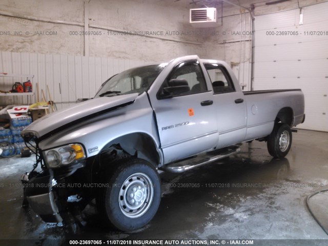 3D7KU28D04G263791 - 2004 DODGE RAM 2500 ST/SLT SILVER photo 2