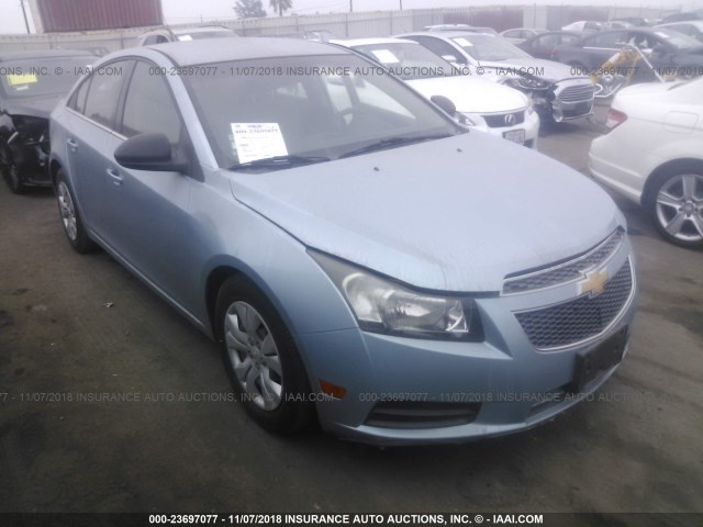 1G1PC5SH6C7203694 - 2012 CHEVROLET CRUZE LS BLUE photo 1