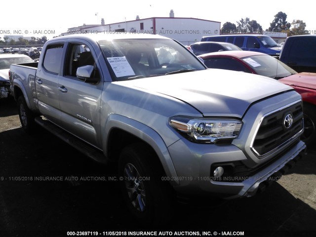 3TMBZ5DN7HM008980 - 2017 TOYOTA TACOMA DOUBLE CAB/SR5/TRD SPORT GRAY photo 1