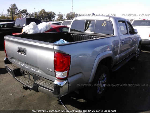 3TMBZ5DN7HM008980 - 2017 TOYOTA TACOMA DOUBLE CAB/SR5/TRD SPORT GRAY photo 4