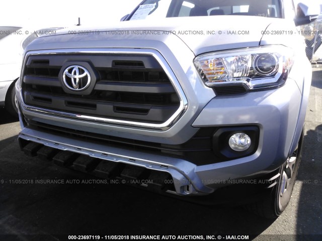 3TMBZ5DN7HM008980 - 2017 TOYOTA TACOMA DOUBLE CAB/SR5/TRD SPORT GRAY photo 6