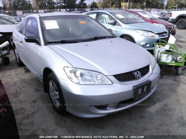 1HGEM22155L046667 - 2005 HONDA CIVIC DX VP SILVER photo 1