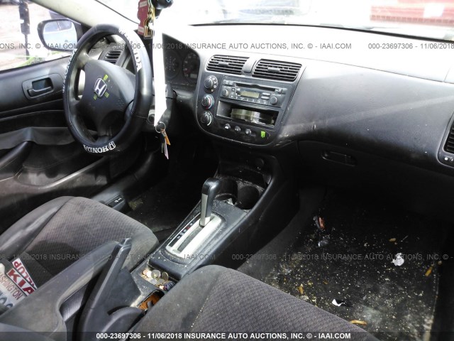 1HGEM22155L046667 - 2005 HONDA CIVIC DX VP SILVER photo 5