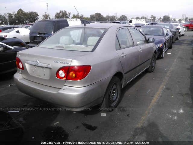 1NXBR32E63Z158411 - 2003 TOYOTA COROLLA CE/LE/S 金色 照片 4