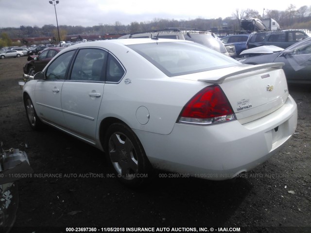 2G1WD58C569436571 - 2006 CHEVROLET IMPALA SUPER SPORT WHITE photo 3