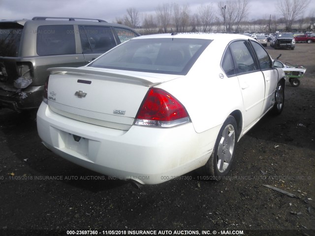 2G1WD58C569436571 - 2006 CHEVROLET IMPALA SUPER SPORT WHITE photo 4