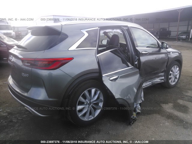 3PCAJ5M35KF106256 - 2019 INFINITI QX50 ESSENTIAL/PURE GRAY photo 4