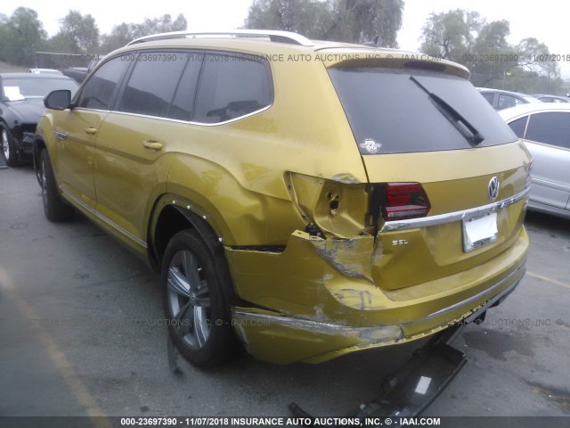 1V2RR2CA5JC561502 - 2018 VOLKSWAGEN ATLAS SEL GOLD photo 3