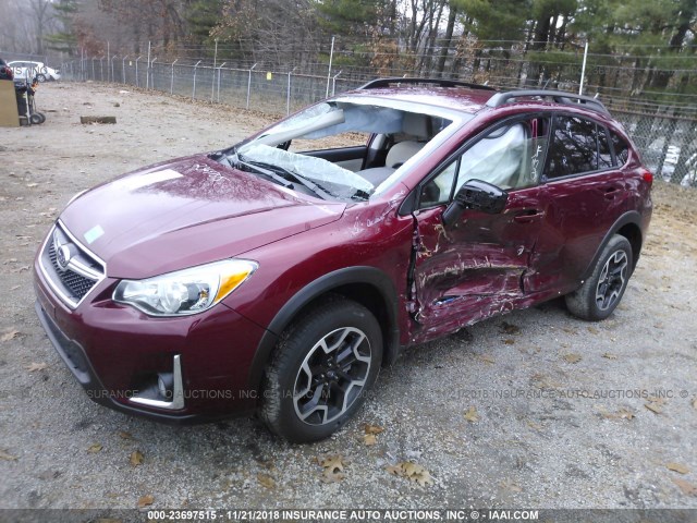 JF2GPABCXG8337456 - 2016 SUBARU CROSSTREK PREMIUM RED photo 2