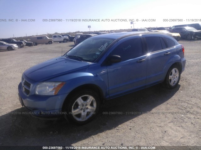 1B3HB48B17D533652 - 2007 DODGE CALIBER SXT BLUE photo 2