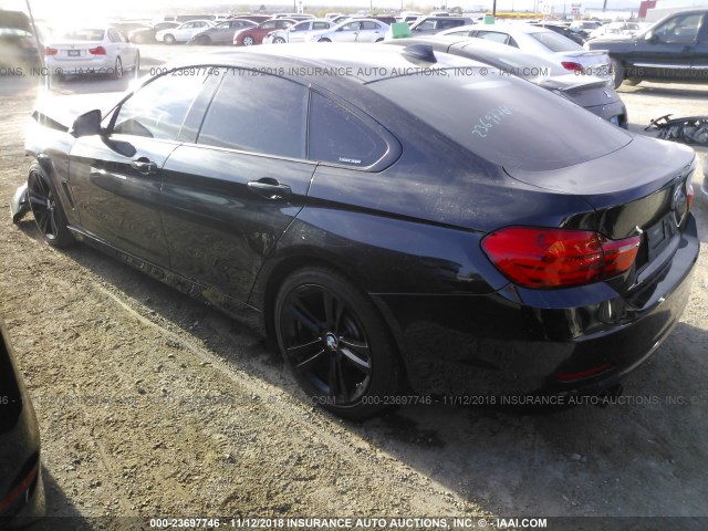 WBA4A5C50FD410427 - 2015 BMW 428 I/GRAN COUPE BLACK photo 3