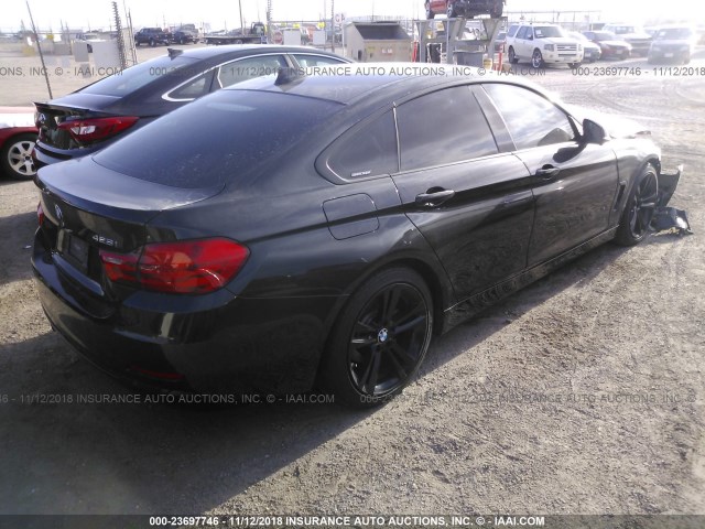 WBA4A5C50FD410427 - 2015 BMW 428 I/GRAN COUPE BLACK photo 4