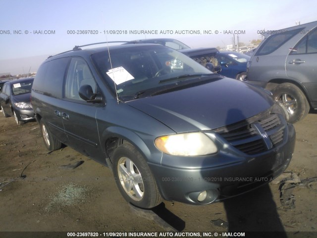 2D4GP44L65R437233 - 2005 DODGE GRAND CARAVAN SXT GRAY photo 1