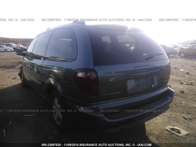 2D4GP44L65R437233 - 2005 DODGE GRAND CARAVAN SXT GRAY photo 3