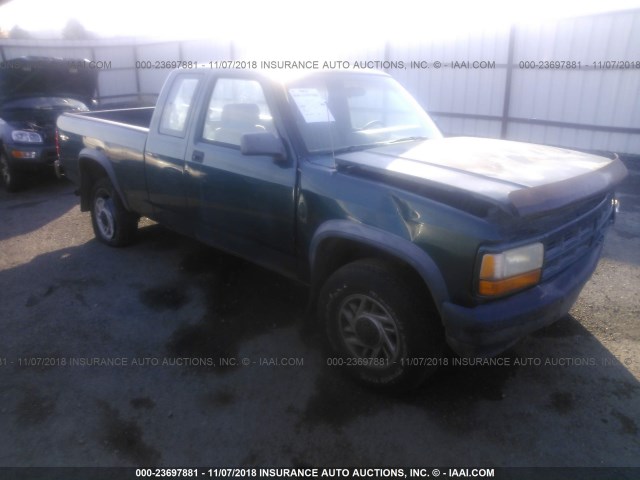 1B7GG23X1PS200432 - 1993 DODGE DAKOTA GREEN photo 1