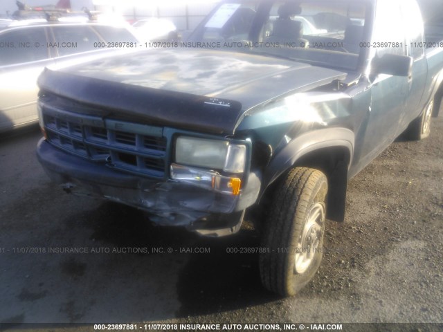 1B7GG23X1PS200432 - 1993 DODGE DAKOTA GREEN photo 6