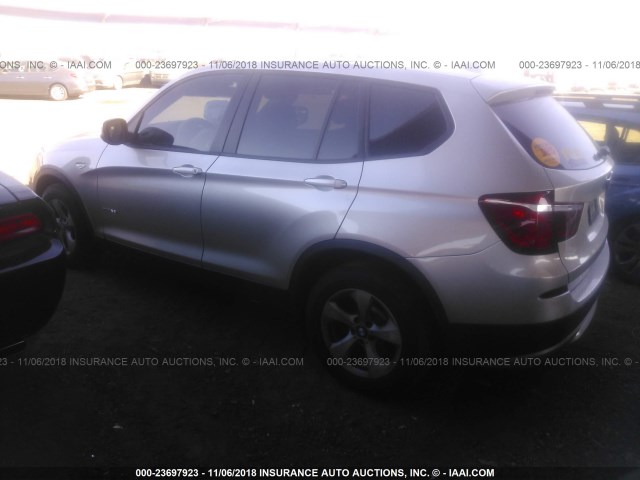 5UXWX5C57CL717734 - 2012 BMW X3 XDRIVE28I Gümüş foto 3