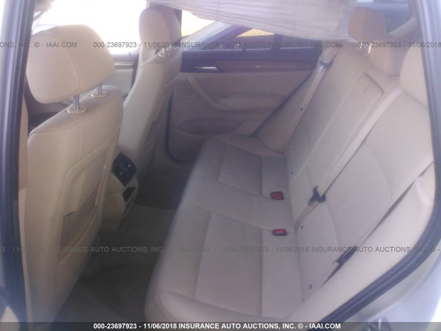 5UXWX5C57CL717734 - 2012 BMW X3 XDRIVE28I Gümüş foto 8