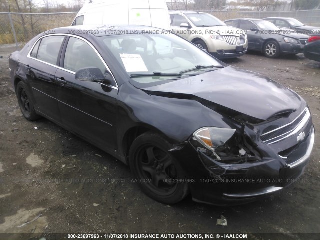 1G1ZG57B59F251123 - 2009 CHEVROLET MALIBU LS BLACK photo 1