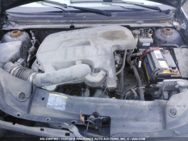 1G1ZG57B59F251123 - 2009 CHEVROLET MALIBU LS BLACK photo 10