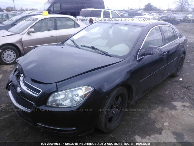 1G1ZG57B59F251123 - 2009 CHEVROLET MALIBU LS BLACK photo 2