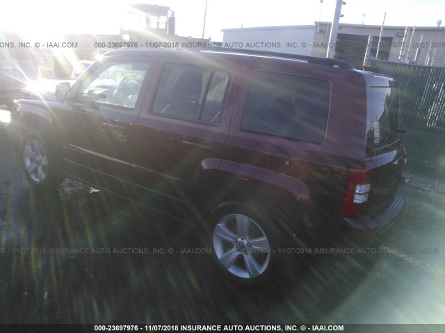 1C4NJPFB9ED549992 - 2014 JEEP PATRIOT LATITUDE RED photo 3