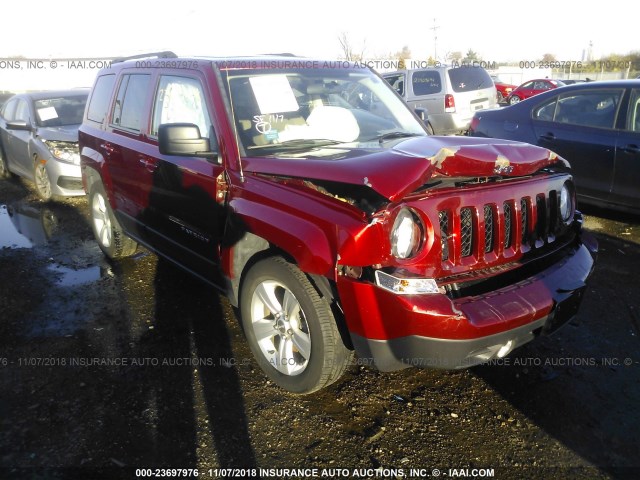 1C4NJPFB9ED549992 - 2014 JEEP PATRIOT LATITUDE RED photo 6